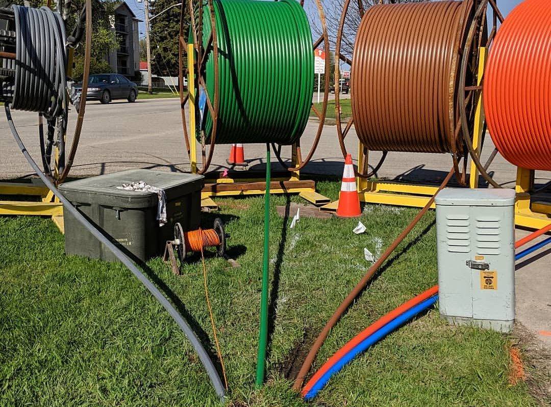 fiber internet infrastructure lines